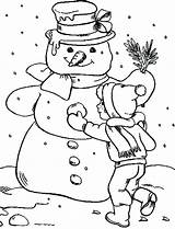 Snowman Coloring Pages Making Christmas Color Olaf Colouring Easy Creating Mr Library Getcolorings Clipart Luna Getdrawings Simple Little Popular sketch template