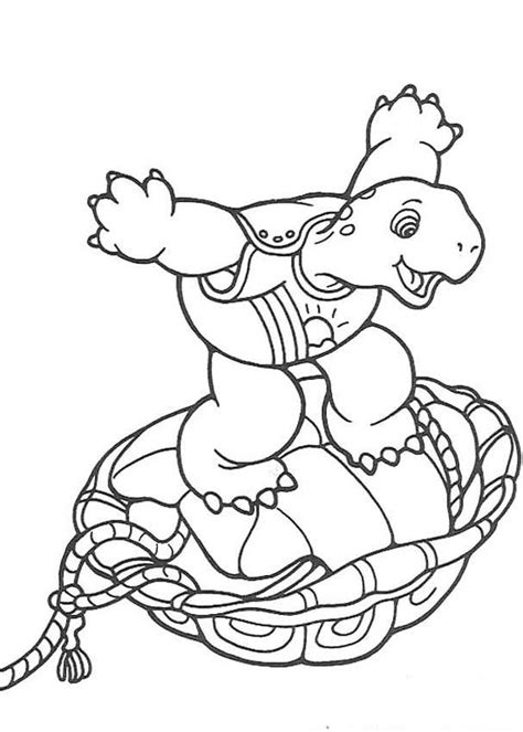 images kids  cartoon coloring pages franklin  turtle coloring page