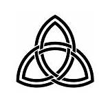 Triquetra Celtic Neopaganism Wicca Double Symbol Tattoo Interlaced Knot Pagan Vector Symbols Wikipedia Family Trefoil Stock Illustration Religious Sign Simbolos sketch template