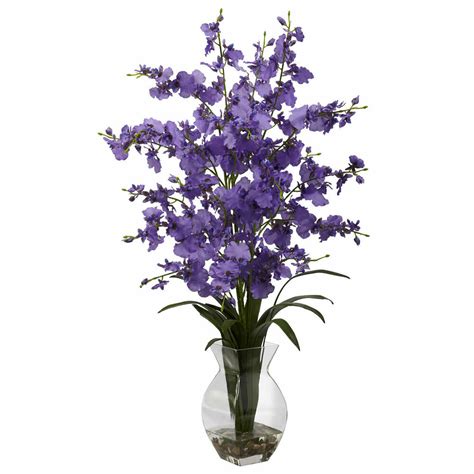 25 tall purple orchid silk floral artificial flower