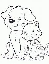 Coloriage Gato Cachorro Cheval Imprimer Colorir Katzen Ausmalbilder Tudodesenhos Ancenscp Ratinhos Estudando sketch template