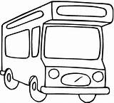 Ausdrucken Wohnmobil Malvorlagen Transportation Dibujo Pullman Aus Vans sketch template