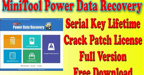 minitool power data recovery  activation key  crack  pro full version software