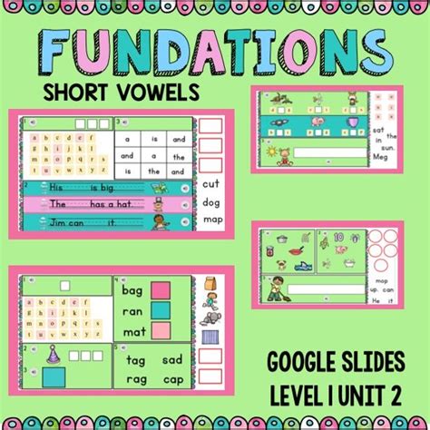 level  unit  short vowels google  digital fundations google