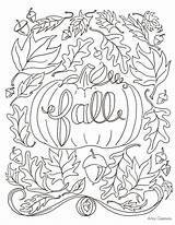 Coloring Fall Pages Leaves Printable Leaf Color Getcolorings sketch template