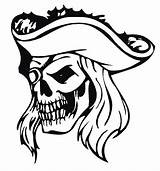 Pirate Skulls sketch template