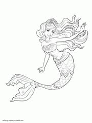 barbie mermaid tale coloring pages coloring pages