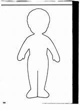 Body Outline Worksheet Awareness Childhood Early sketch template
