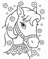 Horse Coloring Princess Pages Girls Colouring Topcoloringpages Princesses sketch template