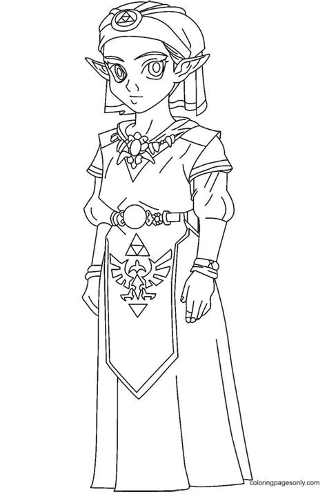 zelda coloring pages  printable coloring pages