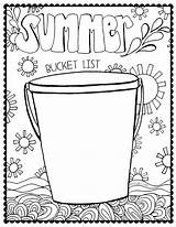Bucket Summer List Coloring Pages Clipart Pail Printable Drawing Clip Scribd Therapy Writing Post Library End Lists Activities Popular Speech sketch template