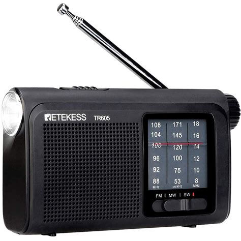retekess tr radios portable  fm transistor radio  battery