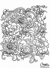 Coloring Drawing Pages Flower Adult Adults Flowers Printable Print Vegetation Drawings Color Colouring Fleurs Book Mandala Info Popular sketch template