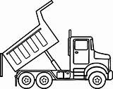 Truck Plow Drawing Dump Coloring Pages Trucks Drawings sketch template