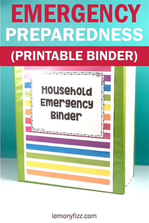 create   family emergency binder quick  easy printable