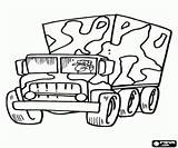 Military Truck sketch template