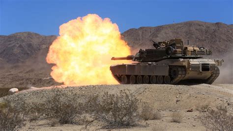 heres   abrams tank shooting   giant fireball