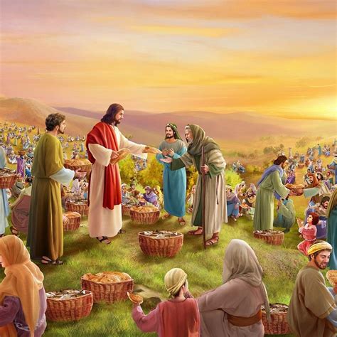 jesus fed  thousand people  gospel