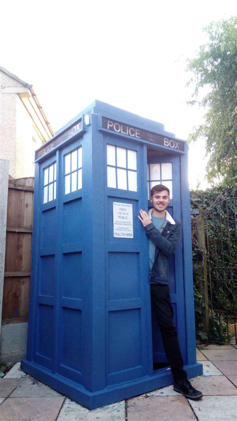 man  aspergers melts hearts  building tardis