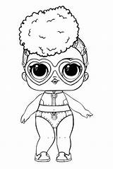 Lol Dolls Sheets Lux Coloring Pages Template sketch template