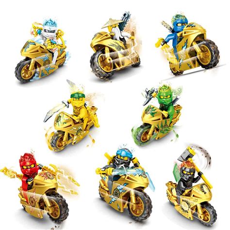 Ninjago Gold Motorcycle Minifigures Lego Compatible Ninjago Season 11 Set
