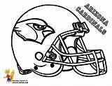 Coloring Football Cardinals Arizona Helmet Pages Printable Nfl Sheets 49ers Yescoloring sketch template