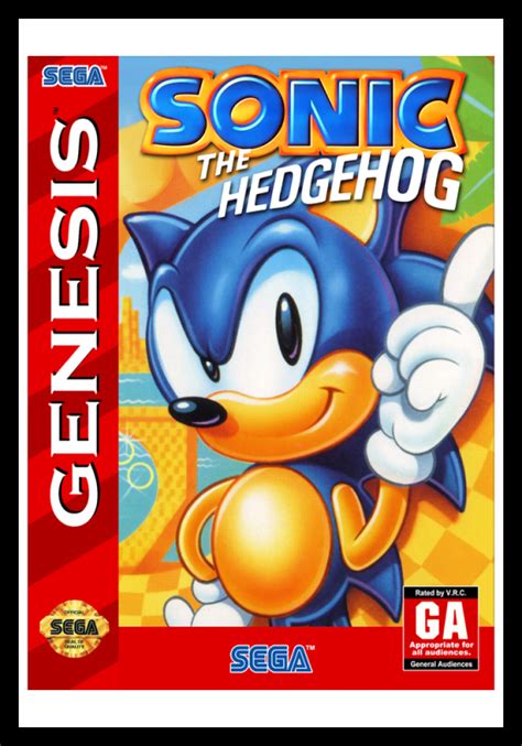 genesis sonic  hedgehog retro game cases
