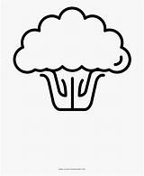 Broccoli Coloring Drawing Clipartkey sketch template