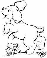 Coloring Pages Dog Printable Puppy Cute Colouring Dogs Sheets Kids Print Chien Animal Girls Easy Puppies sketch template