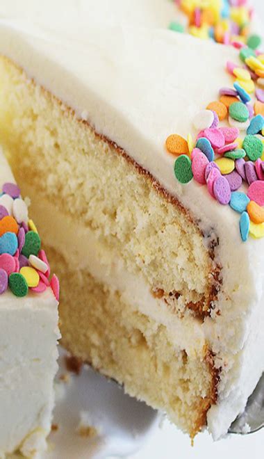 Yellow Birthday Cake With Vanilla Frosting Recipe Cake