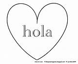 Hola Pages Coloring Template sketch template