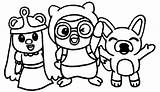Pororo Coloring Pages Eddy Petty Color Getcolorings Printable Getdrawings Print sketch template
