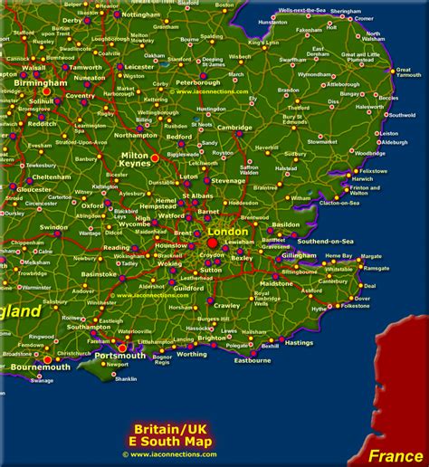 map  south east england