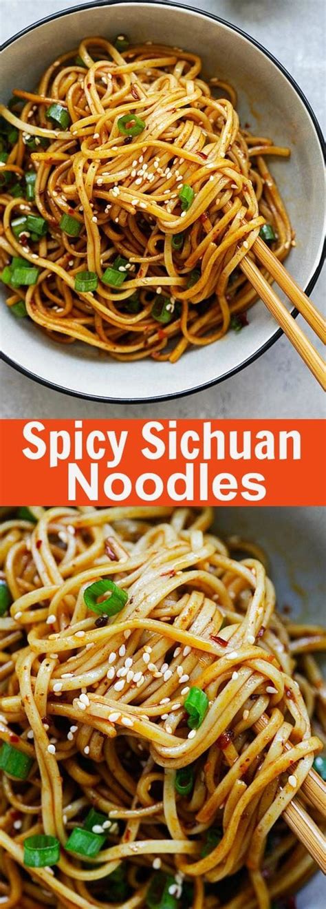Spicy Sichuan Noodles Easy Delicious Recipes