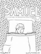 Samuel Hears God Calling Bible Groce sketch template