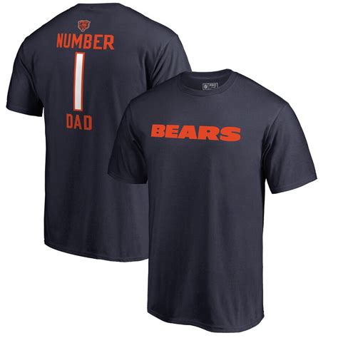 mens nfl pro  navy chicago bears number  dad  shirt