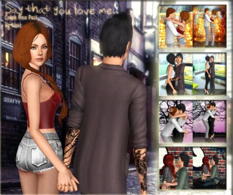 update four new pose packs for couples and more by blakc — the sims