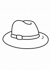 Hat Drawing Fedora Printable Clipartmag sketch template