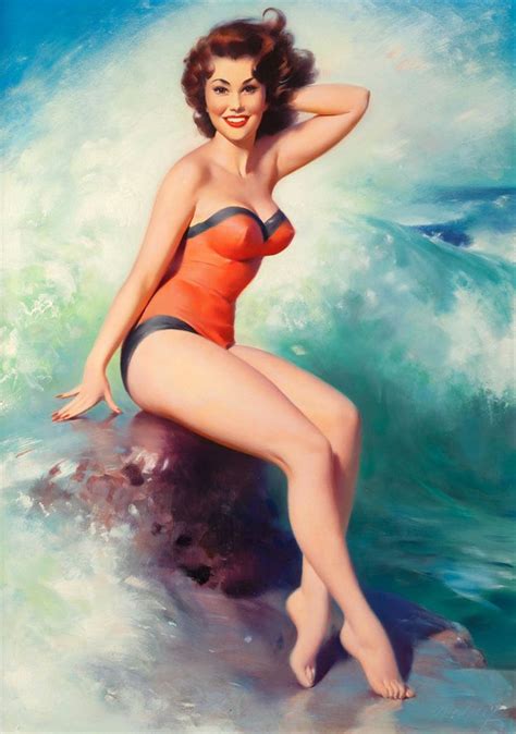 Pop Sexy Surf Bikini Vintage Pin Up Girl Poster Classic
