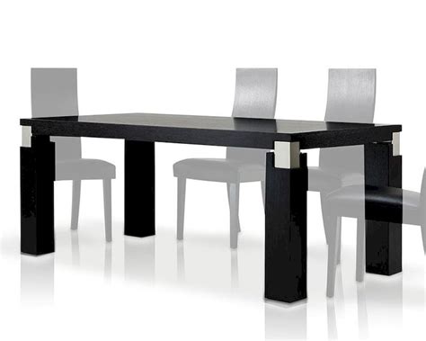 contemporary style black oak dining table