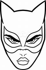 Catwoman Colorare Maschere Carnevale Masque Maschera Drawing Viso Drawings Disegnare Joker Archzine Heros Occhi Labbra Ritagliare Bambini Dawn Dragoart Animati sketch template