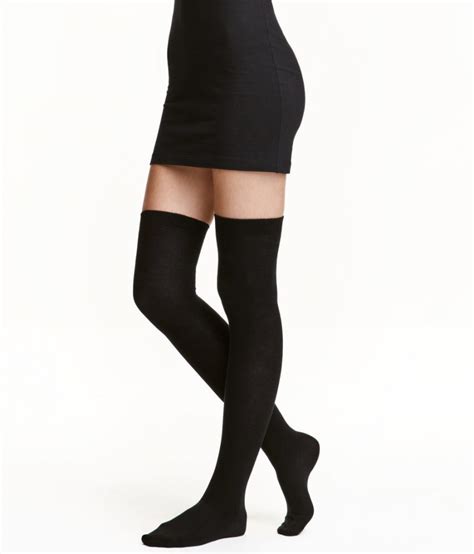 Handm Black Over Knee Stockings Dresscodes