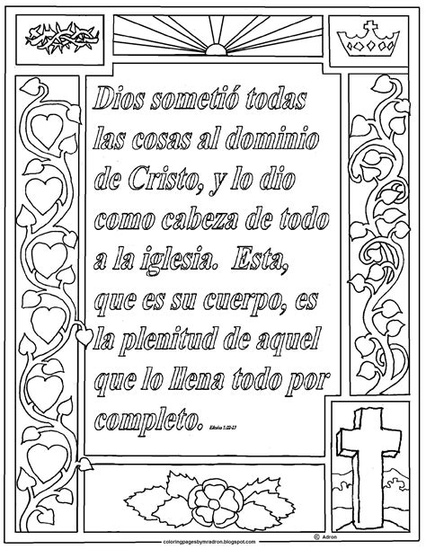 matchless spanish bible coloring pages carson dellosa