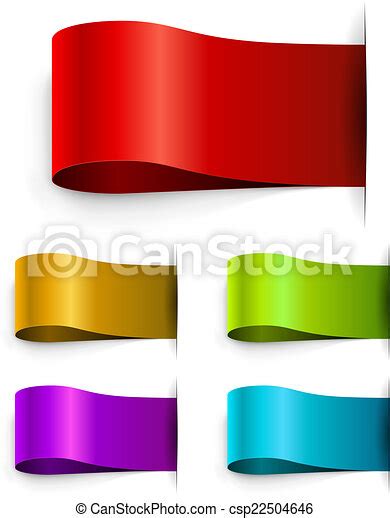color blank tags template isolated  white background canstock