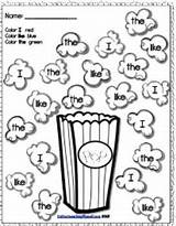 Popcorn sketch template