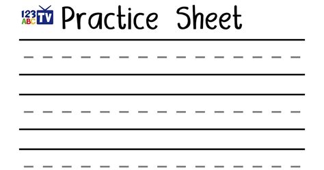 empty cursive practice page kindergarten handwriting practice blank