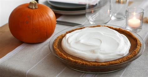 pumpkin pie with graham cracker crust recipe popsugar food