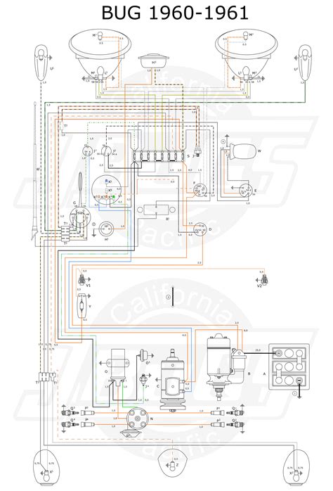 vw tech article   wiring diagram electrical diagram vw bug vw beetle classic