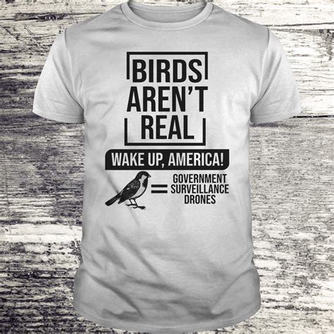 birds arent real wake  america government surveillance drones shirt premium tee shirt