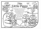 Piggy Rhymes Rhyme Pigs sketch template